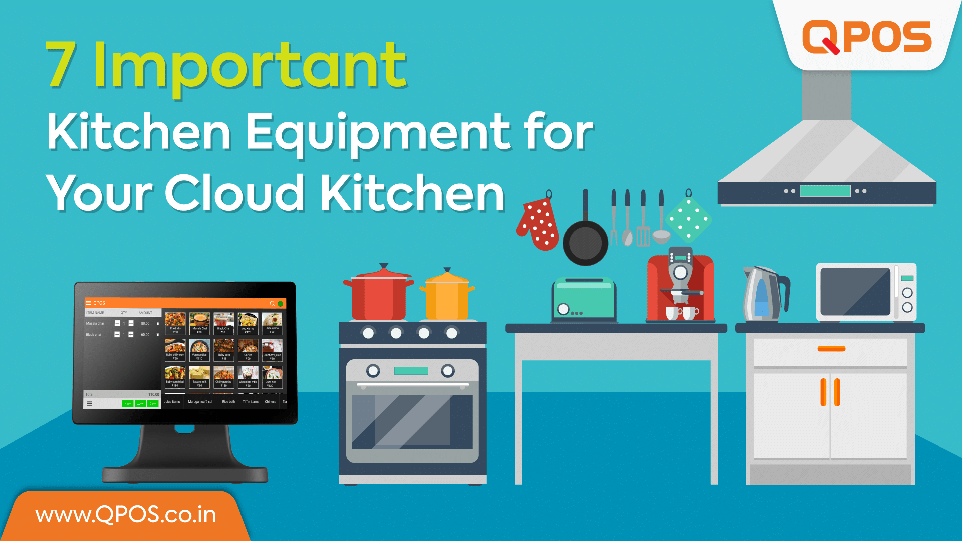 7 Important Kitchen Equipment for Your Cloud Kitchen
