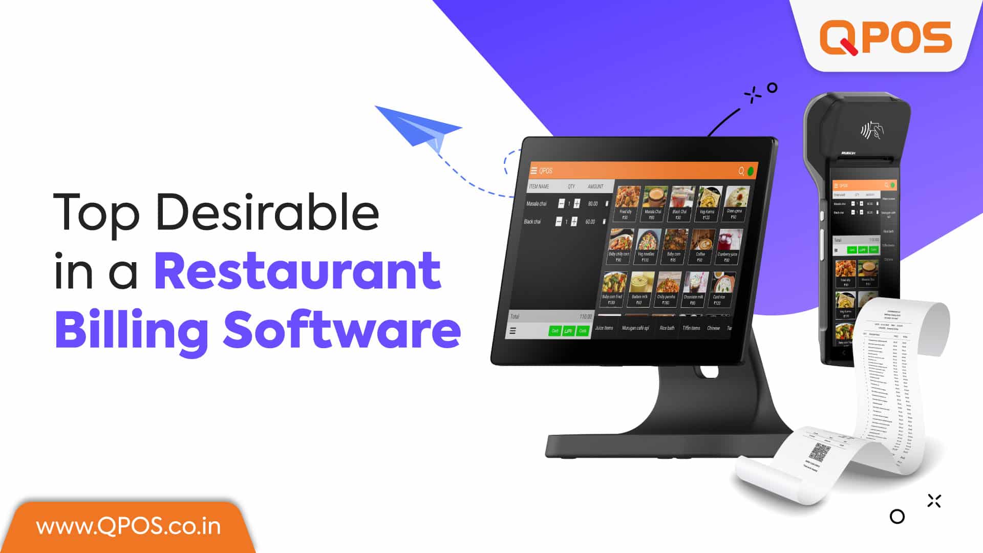 QPOS-Top 6 Desirables in a Restaurant Billing Software